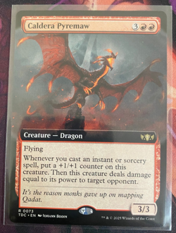MTG, CALDERA PYREMAW (EXTENDED ART) (TDC) NM OR BETTER CONDITION - Image 2