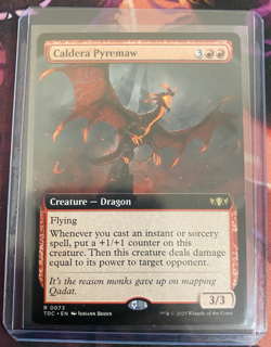 MTG, CALDERA PYREMAW (EXTENDED ART) (TDC) NM OR BETTER CONDITION - Image 4