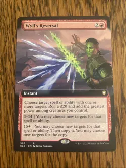 Wyll's Reversal Commander Legends: Battle for Baldur's Gate Extended Art NM MTG - Image 1