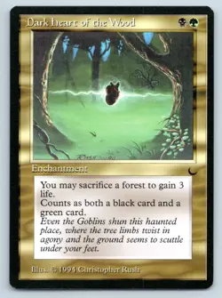 MTG Dark Heart of the Wood C The Dark (DRK) NM Magic - Image 1