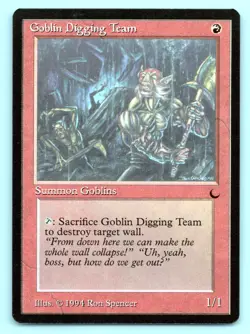 MTG Goblin Digging Team C The Dark (DRK) NM Magic - Image 1