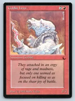 MTG Goblin Hero C The Dark (DRK) NM Magic - Image 1