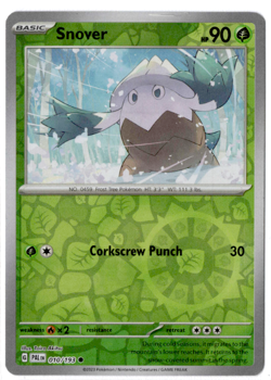 Snover - 010/193 - Reverse Holo - Pokemon Paldea Evolved - Image 1
