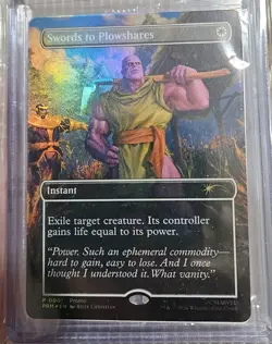 Magic The Gathering THANOS PSA Promo Swords to Plowshares Marvel - Image 1