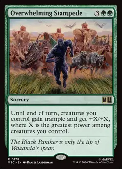 Overwhelming Stampede - #178 - CMR: Marvel Super Heroes - NM MTG - Image 1