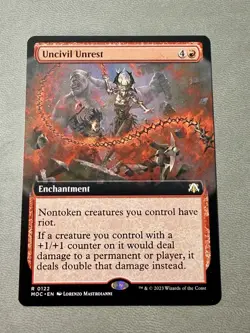 Uncivil Unrest (Extended Art) #122 (NM) Commander: March of the Machine MOC - Image 1