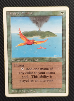 MTG BIRDS OF PARADISE POOR/ROVINATO - UCCELLI DEL PARADISO - REV - MAGIC - Image 1
