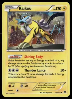 Raikou (Cosmos Holo) 055/162 Promo Blister Exclusives Pokemon LP - Image 1