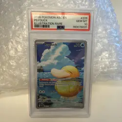 2026 POKEMON ASC EN-ASCENDED HEROES ILLUSTRATION RARE #226 PSYDUCK PSA 10 - Image 1