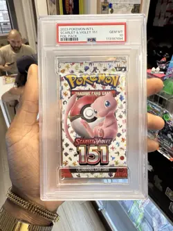 PSA 10 Gem Mint Pokemon Scarlet & Violet 151 Sealed Foil Booster Pack English - Image 1