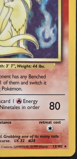 Ninetales 12/102 Pokemon Base Set HP - Image 5