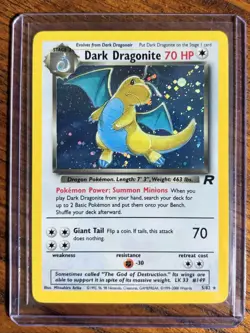 Dark Dragonite Team Rocket 05/82 Holo Rare Pokemon TCG - Image 1
