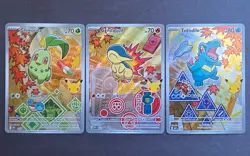 Pokemon First Partner Series 2 Chikorita, Cyndaquil, Totodile, PACK FRESH!! - Image 1