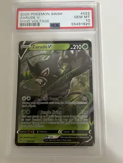 Pokemon TCG Zarude V Vivid Voltage 022/185 Holo Ultra Rare - Image 2