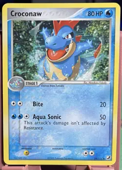 Croconaw Pokemon TCG EX Unseen Forces # 38/115 Non Holo Uncommon - Image 1