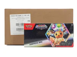 POKEMON SCARLET & VIOLET PRISMATIC EVOLUTIONS FACTORY SEALED SURPRISE 6 BOX CASE - Image 1