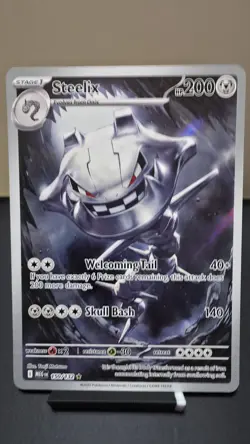 Pokemon Steelix 150/132 JPN Illustration Rare Mega Evolution Holo Near Mint - Image 1