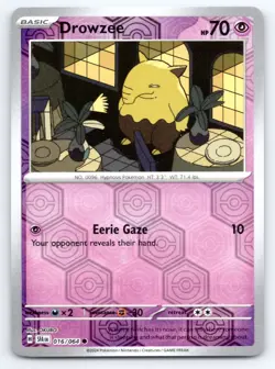 Pokemon Drowzee SV: Shrouded Fable SFA Reverse Holo 016/064 NM - Image 1