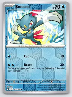 Pokemon Sneasel SV: Shrouded Fable SFA Reverse Holo 013/064 NM - Image 1