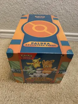 Pokemon TCG Paldea Adventure Chest New! Sealed! - Image 1