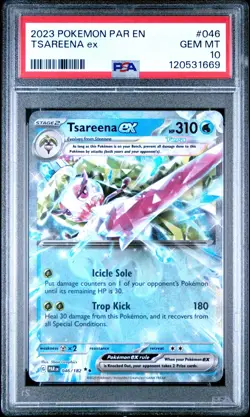 2023 Pokemon PAR EN Tsareena Ex 046/182 GEM MT PSA 10 - Image 1