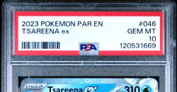 2023 Pokemon PAR EN Tsareena Ex 046/182 GEM MT PSA 10 - Image 2