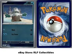 2025 Pokemon, Mega Evolution, #035/132 Snover, Reverse Holo Common - Image 1
