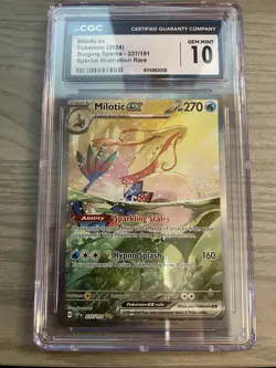 Pokemon CGC 10 Milotic ex SIR Surging Sparks 237/191 - Image 1