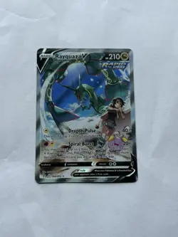 Pokemon TCG: Rayquaza V (Alternate Full Art) Evolving Skies 194/203 NM - Image 1