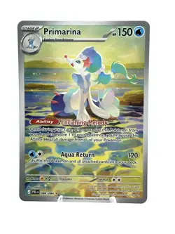 Primarina 088/084 Full Art Illustration Rare IR Pitch Black Pokemon Near Mint - Image 1