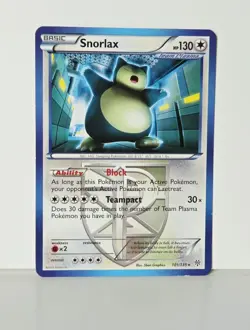 Snorlax Team Plasma 101/135 Plasma Storm Rare Non Holo Pokemon 2012 - Image 1