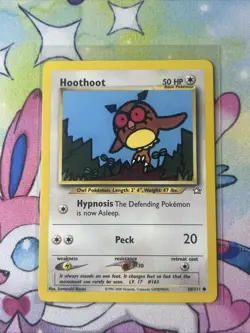 Pokemon TCG | Hoothoot 60/111 | Neo Genesis | Unlimited | NM - Image 1