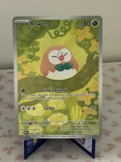 Pokemon TCG Rowlet 090/088 Illustration Rare Perfect Order - Image 1