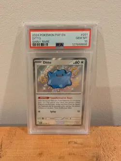 2024 POKEMON PAF EN-PALDEAN FATES SHINY RARE #201 DITTO PSA 10 - Image 3