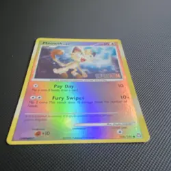 Meowth Reverse Holo 106/146 Platinum stamped Common Basic 50 HP Eng 2008 - Image 2