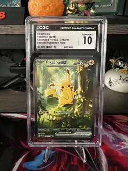 CGC 10 Pikachu ex 276/217 Ascended Heroes Special Illustration Rare Foil - Image 1