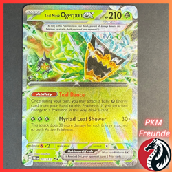 Teal Mask Ogerpon EX 012/131 PRE 🟢NM 🇬🇧Englisch ✨Double Rare✨ Pokemon - Image 1