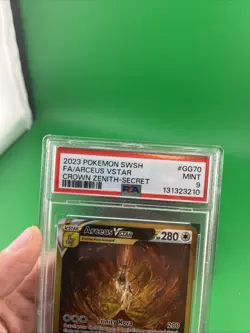 2023 Pokemon SWSH FA/Arceus VStar Crown Zenith Secret #GG70 PSA 9 MINT - Image 3