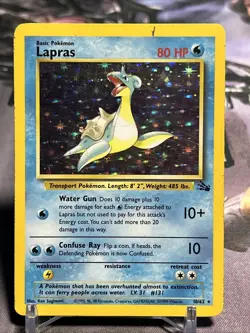 Lapras 10/62 Holo Rare - Fossil - Pokemon TCG - Image 1