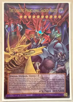 YuGiOh! The Chaotic Phantasmal Sacred Beasts (Extended Art) CORI-EN029 1st Ed NM - Image 1