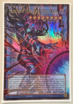 YuGiOh! Magician of Dark Chaos - Black Chaos (Extended Art) CORI-EN027 1st Ed NM - Image 1