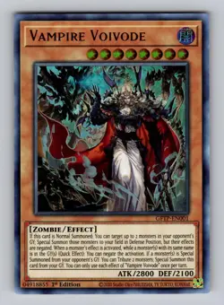 Vampire Voivode GFTP-EN001 Ghosts From the Past Yu-Gi-Oh 1st Edition NM - Image 1