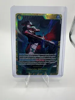 Bandai Dracule Mihawk OP14-119: One Piece Holo 10000 Power Character Card - Image 1