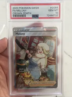 PSA 10 Melony GG64/GG70 Alt Art Crown Zenith 2023 Pokemon TCG - Image 1