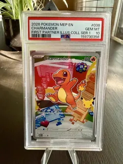PSA 10 2026 Pokemon TCG Charmander 038 Me: Mega Evolution Promo Holo EN - Image 3