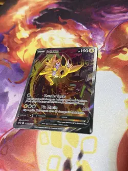 Pokemon Jolteon v Alt Art SWSH183 Black Star Promo Premium Collection - Image 2