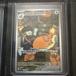 Team Rocket's Raticate 202/182 Illustration Rare Destined Rivals Pokemon Holo NM - Image 1