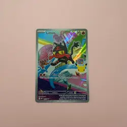 Litten 044 MEP NM Black Star Promo Holo First Partner Pokemon Card English TCG - Image 1