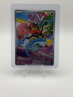 Litten 044 ME: Mega Evolution Promo Holo Pokemon Full Art NM - Image 1