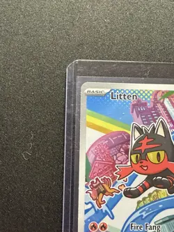 Litten 044 ME: Mega Evolution Promo Holo Pokemon Full Art NM - Image 3